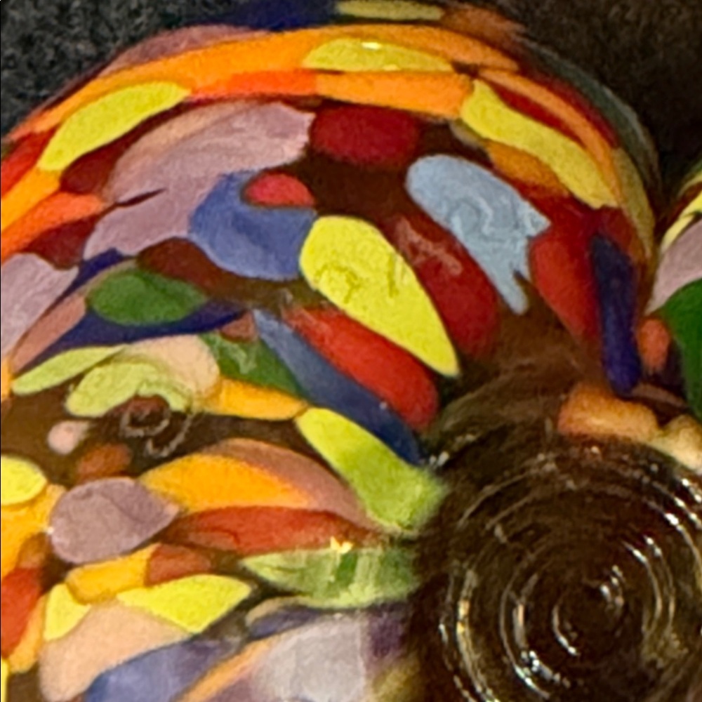 HAND BLOWN GLASS HEART BY:MAD ART - Picture 4 of 5